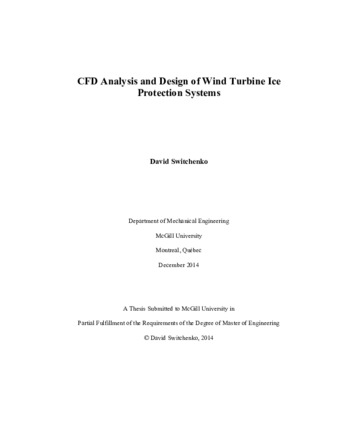 CFD analysis and design of wind turbine ice protection systems thumbnail