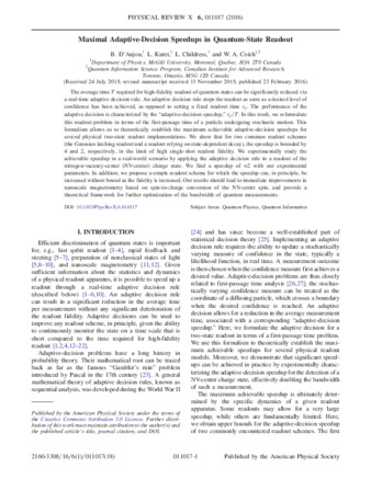 Maximal Adaptive-Decision Speedups in Quantum-State Readout thumbnail