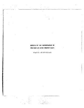 Effects of ion concentration on the force field controlling the transmission of water through clay soils. thumbnail