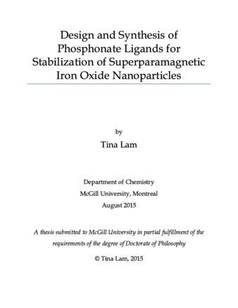 Design and synthesis of phosphonate ligands for stabilization of superparamagnetic iron oxide nanoparticles thumbnail