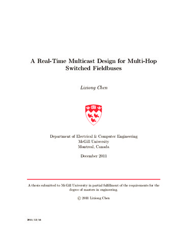 A real-time multicast design for multihop switched fieldbuses thumbnail