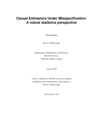 Causal estimators under multiple mispecifications: A robust statistics perspective thumbnail