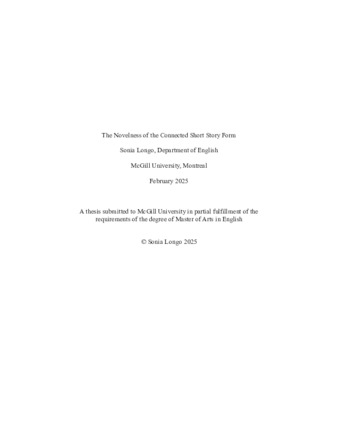 The novelness of the connected short story form thumbnail