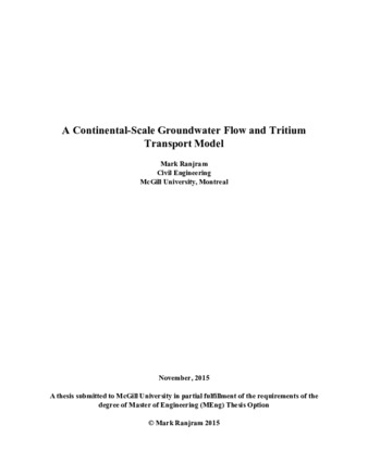 A continental-scale groundwater flow and tritium transport model thumbnail