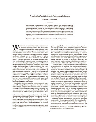 Triadic Modal and Pentatonic Patterns in Rock Music thumbnail