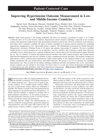 Improving Hypertension Outcome Measurement in Low- and Middle-Income Countries thumbnail