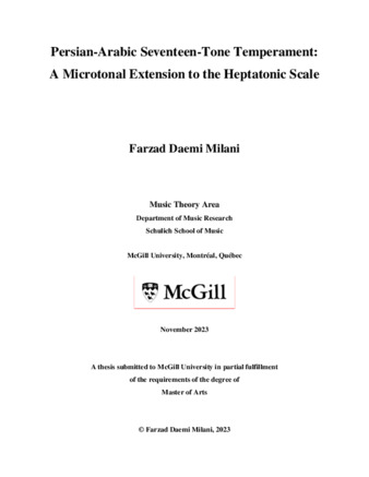 Persian-Arabic Seventeen-Tone Temperament: A Microtonal Extension to the Heptatonic Scale thumbnail