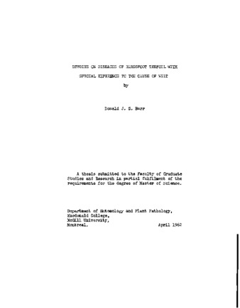Studies on diseases of birdsfoot trefoil with special reference to the cause of wilt. thumbnail
