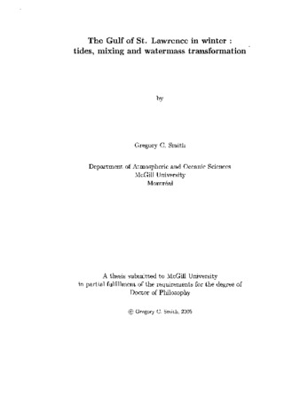 The Gulf of St. Lawrence in winter : tides, mixing and watermass transformation thumbnail