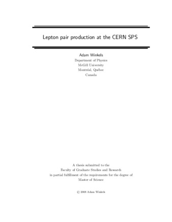 Lepton pair production at the CERN SPS thumbnail