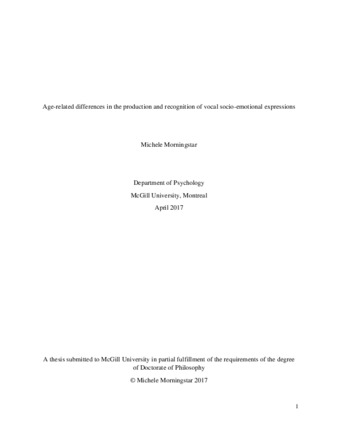 Age-related differences in the production and recognition of vocal socio-emotional expressions thumbnail