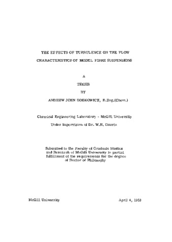 The effects of turbulence on the flow characteristics of model fibre suspension. thumbnail