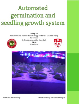 Automated Germination and Seedling Growth System thumbnail