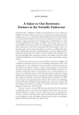 A Salute to Our Reviewers: Partners in the Scientific Endeavour thumbnail