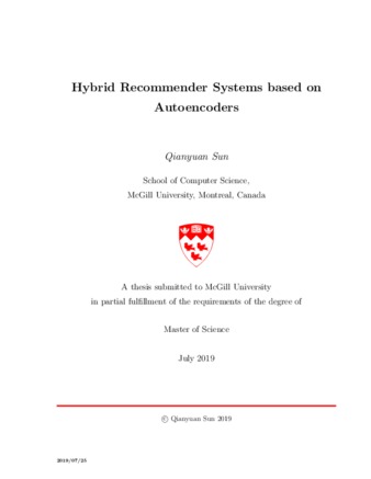 Hybrid recommender systems based on autoencoders thumbnail