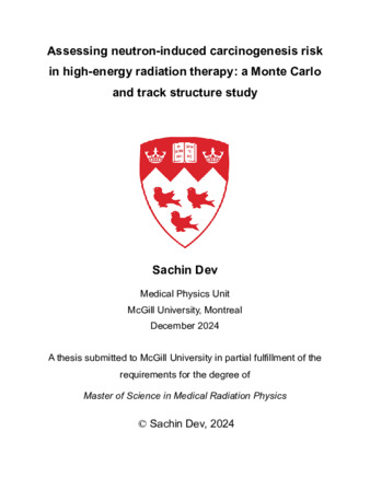 Assessing neutron-induced carcinogenesis risk in high-energy radiation therapy: a Monte Carlo and track structure study thumbnail
