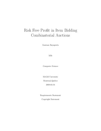 Risk free profit in item bidding combinatorial auctions thumbnail