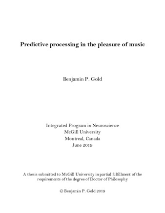Predictive processing in the pleasure of music thumbnail