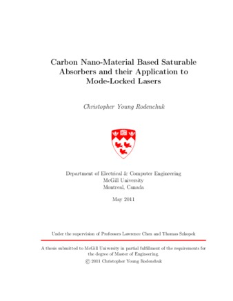 Carbon nano-material based saturable absorbers and their application to mode-locked lasers thumbnail