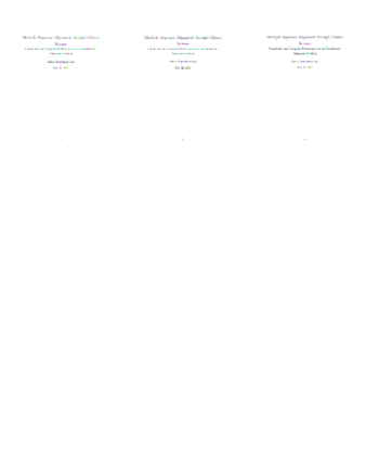 Multiple sequence alignment through citizen science : complexity and computer performance on the borderlands alignment problem thumbnail