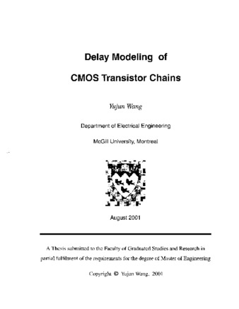 Delay modeling of CMOS transistor chains thumbnail