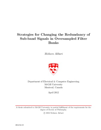 Strategies for changing the redundancy of sub-band signals in oversampled filter banks thumbnail