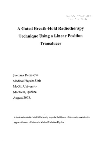 A gated breath-hold radiotherapy technique using a linear position transducer thumbnail