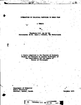 Interaction of colloidal particles in shear flow thumbnail