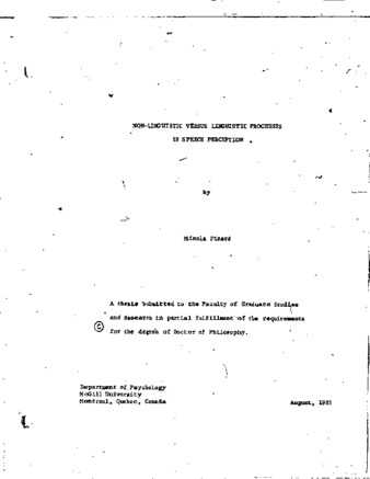 Non-linguistic versus linguistic processes in speech perception thumbnail