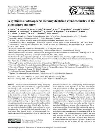 A synthesis of atmospheric mercury depletion event chemistry in the atmosphere and snow thumbnail
