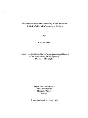 Mechanism and stereochemistry of the reaction of nitric oxide with secondary amines thumbnail