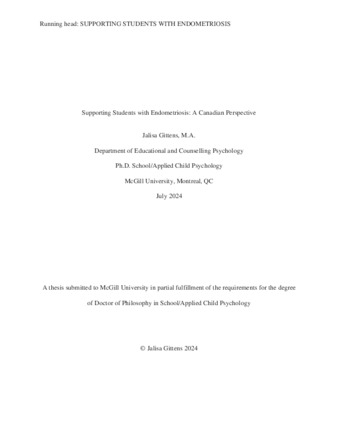Supporting Students with Endometriosis: A Canadian Perspective thumbnail