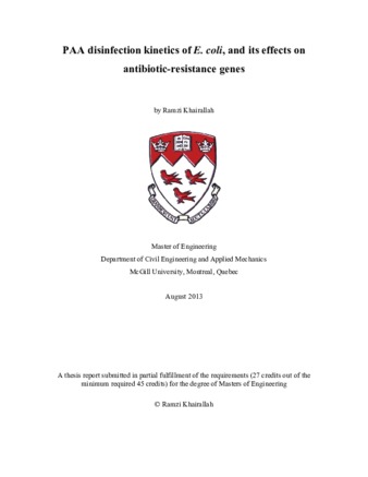 e.coli thesis