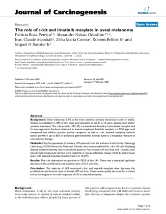 The role of c-kit and imatinib mesylate in uveal melanoma thumbnail