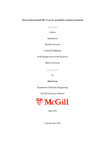 Neural network-based MC X-ray for quantitative analysis of elements thumbnail