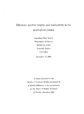 Dileptons, spectral weights, and conductivity in the quark-gluon plasma thumbnail