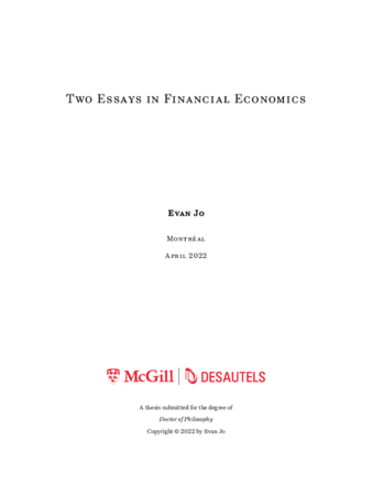 Two essays in financial economics thumbnail