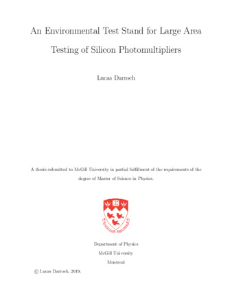 An environmental test stand for large area testing of Silicon Photomultipliers thumbnail