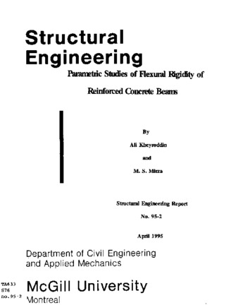 Parametric studies of flexural rigidity of reinforced concrete beams thumbnail