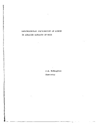 Macromolecular distribution of lignin in alkaline extracts of wood. thumbnail