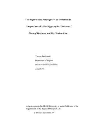The regenerative paradigm: male initiations in Joseph Conrad's The Nigger of the "Narcissus", Heart of Darkness, and the shadow-line thumbnail