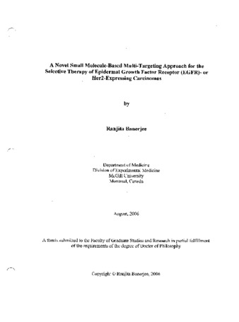 A novel small molecule-based multi-targeting approach for the selective therapy of epidermal growth factor receptor (EGFR)- or Her2-expressing carcinomas / thumbnail