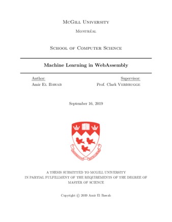 thesis machine learning pdf