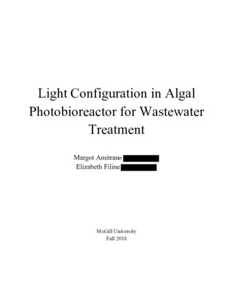 Light Configuration in Algal Photobioreactor for Wastewater Treatment thumbnail