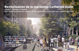 Revitalisation de la rue Sainte-Catherine Ouest: phase 2 : Bishop à Atwater  une analyse urbaine du secteur et des lignes directrices pour son réaménagement thumbnail