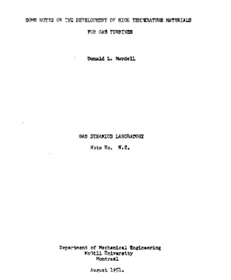 Some notes on the development of high temperature materials for gas turbines thumbnail