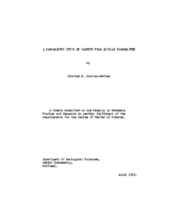A comparative study of garnets from African kimberlites. thumbnail