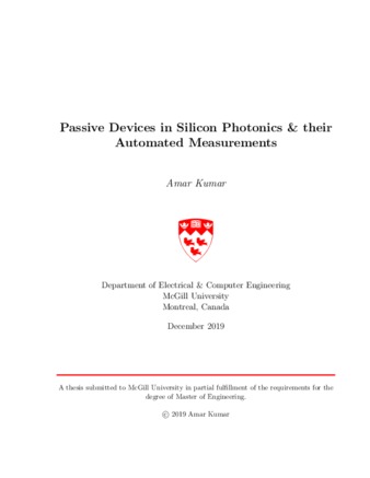 Passive devices in silicon photonics & their automated measurements thumbnail