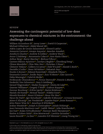 Assessing the carcinogenic potential of lowdose exposures to chemical mixtures in the environment: the challenge ahead thumbnail