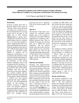 Nutritional Evaluation of the Full-Fat Soybean Products Obtained Under Different Conditions of Temperature and Retention Time during Processing thumbnail